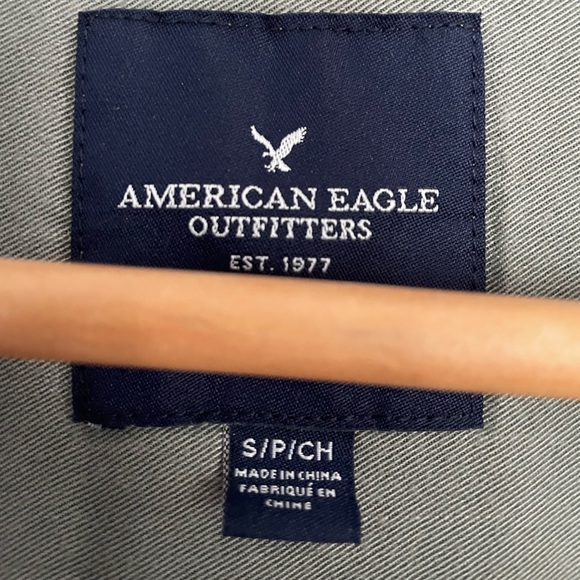 Army Green American Eagle Shirt - Picture 2 of 5